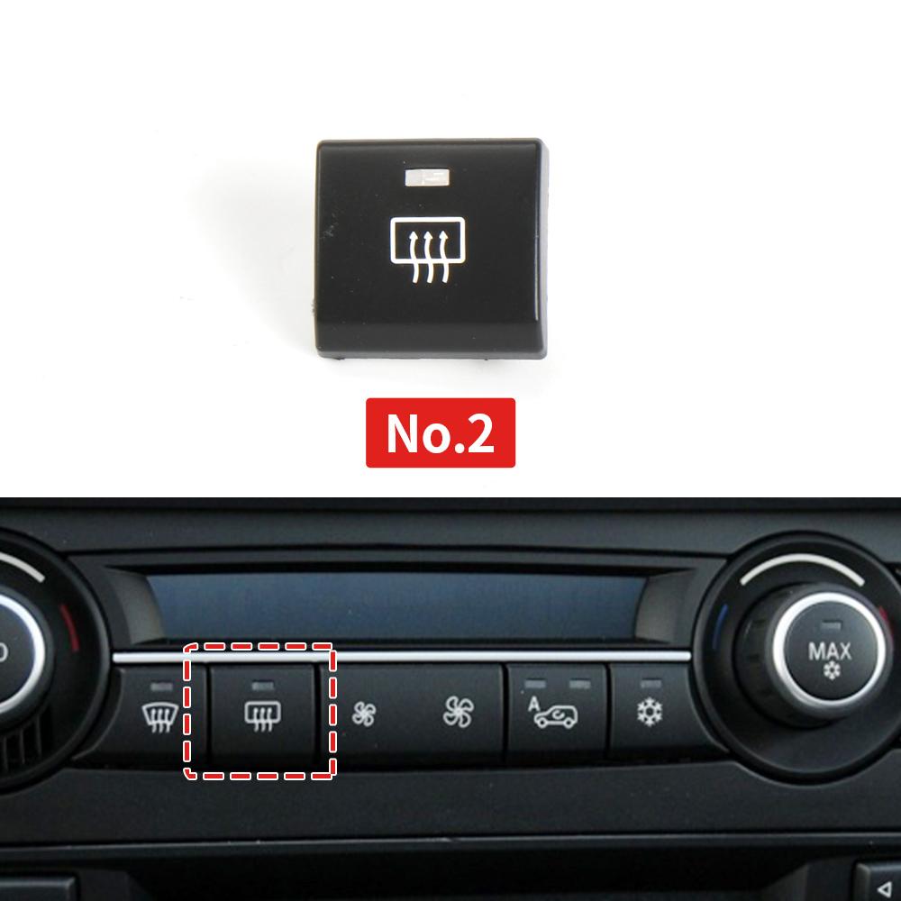 Кнопка кондиционера автомобиля Кнопка вентилятора для BMW X5 E70 Крышка внутренней циркуляции воздуха Кнопка переключателя охлаждения для BMW E71 E72