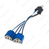 FEELDO 1PC Car Headlight Cable H4 Male To Female 1 To 2 Ceramic Connector Plug Lamp Bulb Socket Auto Wiring Adapter Holder #5690