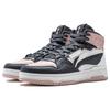 Li Ning Mountain Range 2.0 Casual Versatile Thick Sole Height Increasing Non-Slip Wear-Resistant High-Top Skate Shoes Women Sneakers AGCT346-5