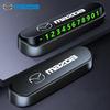 Car Styling Temporary Parking Card Phone Number License Plate Hidden for 3 Axela 6 Atenza CX-5 2 Demio CX-3 CX-30 MX5 CX30