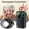 3-диапазонный карманный радиоприемник со стереодинамиком, компактный дизайн, портативное AM/FM/SW-радио на батарейках с разъемом для наушников 3,5 мм