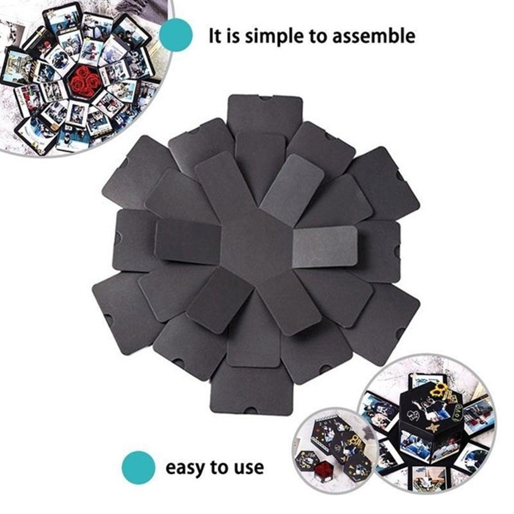 НОВАЯ коробка для фотоальбома DIY скрапбукинг прекрасный сюрприз взрывная память пара коробка подарок день любви вал B3V1