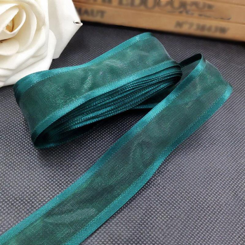 Candy Color Gauze Ribbon Satin Organza Ribbon for Wedding Party Decoration Handmade Ribbon Gift Packaging