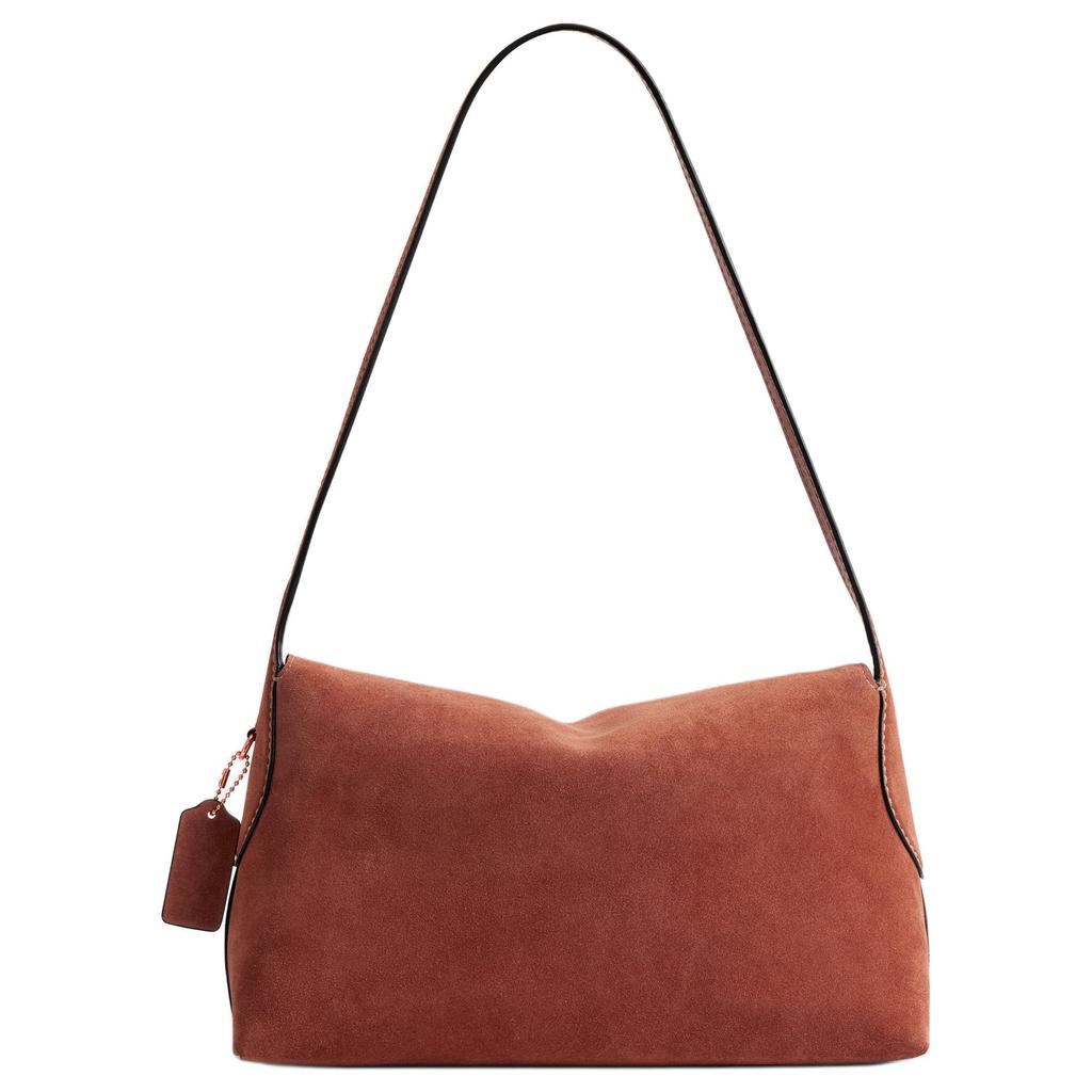 Coach Chelsea 30 Push Lock Shoulder Bag Large Women bags Brass Clay CEB52-B4AY