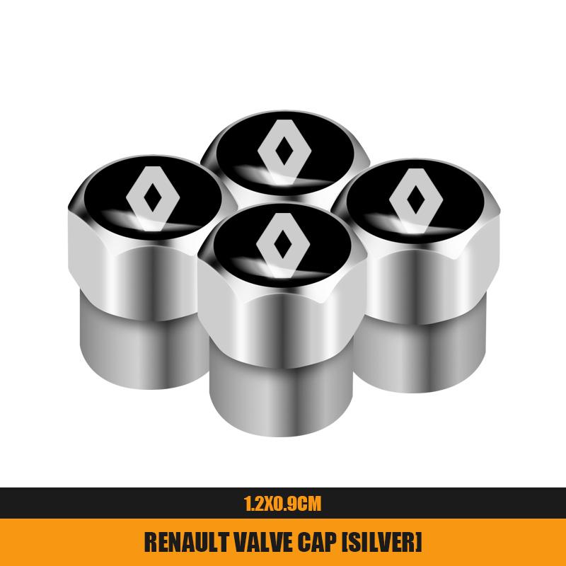 2026 Hot For Renault Hub Caps For Renault Megane 2 3 4 Twingo Clio Talisman Captur Traf 4Pcs/8Pcs Alloy Car Tire Valve Stem Air 