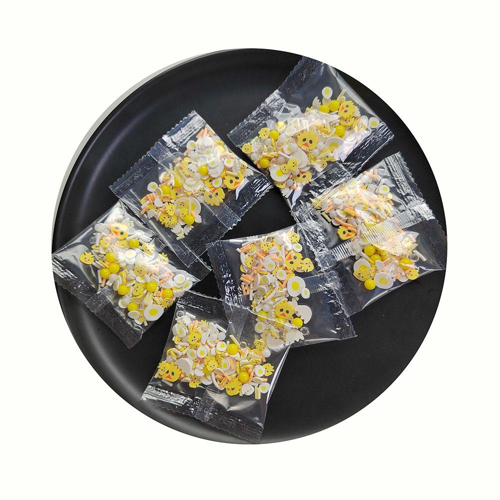 1kg Yellow Duck Handmade Mini Soft Clay Charms Cartoon Figures DIY Projects Slime Fillings Gift Decorations