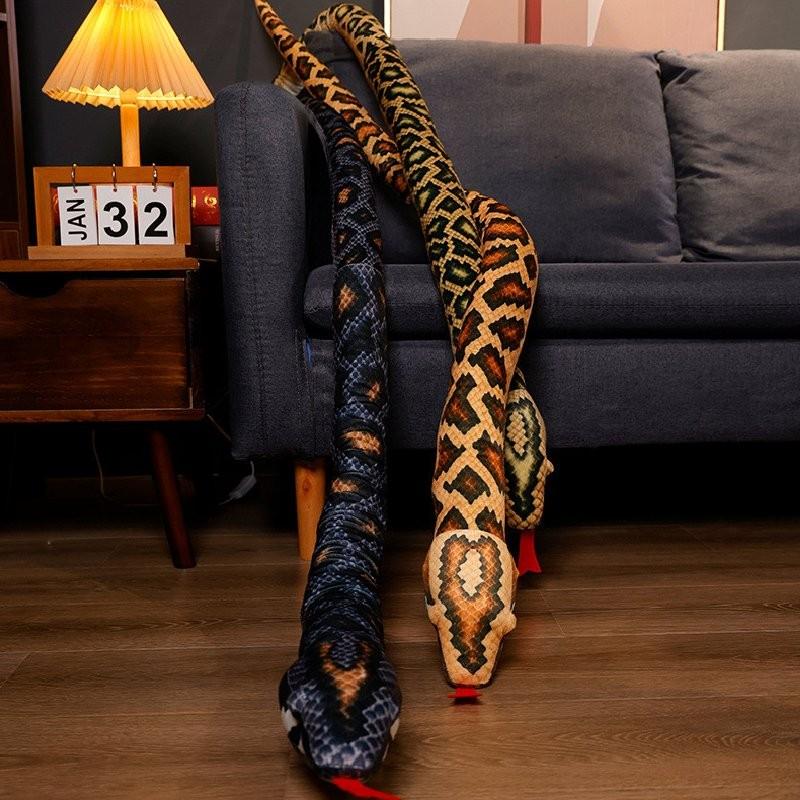 Extra Large Realistic Snake Stuffed Animal Extremely Soft Plush Toy For Snake Lovers