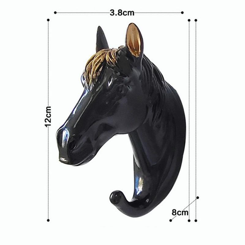 Крючок в виде головы оленя с изображением животных, настенная вешалка, вешалка для одежды, держатель для ключей, декор, ключи, одежда, шляпа, настенная вешалка