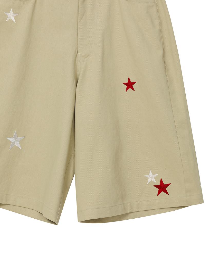 BAUF Star Symbol Bermuda Pants [Beige]