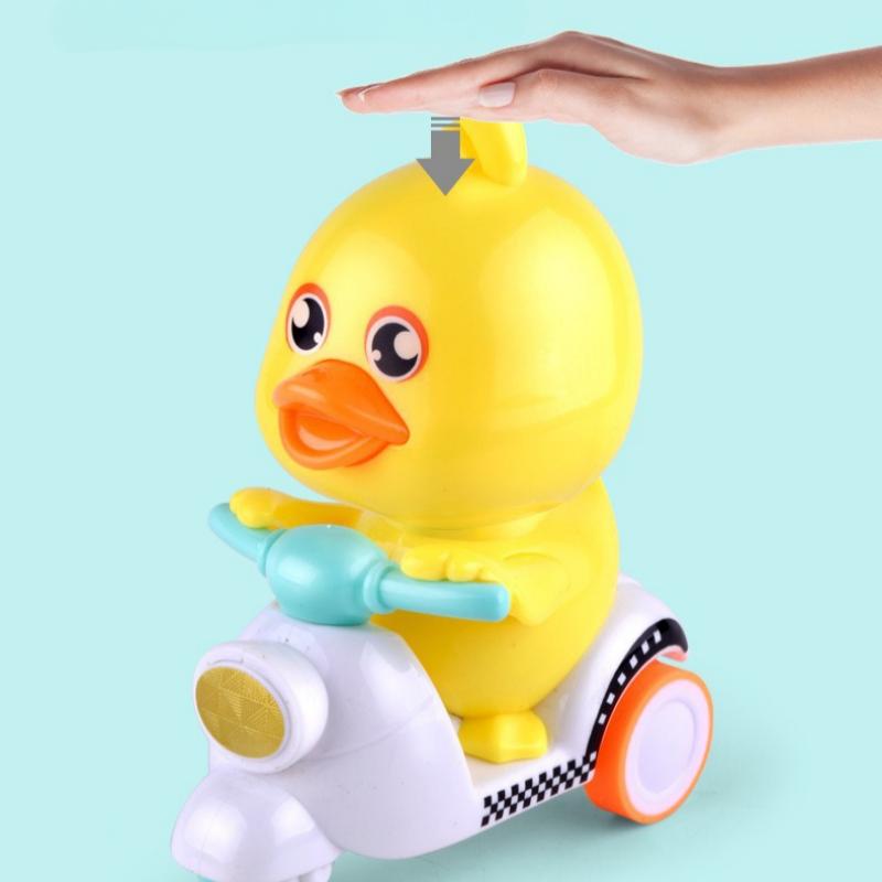 Children's Push Duck Motorcycle Toy Boys and Girls Inertia Pull Back Car Toy