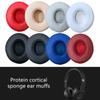 Earpads Ear Cushions From Memory Foam and Protein Leather For Wireless Earphones Wireless On Ear Headphones Noise Isolation
