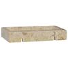 Wall Mounted Wash Basin Cream 38 x 24 x 6.5 cm Marble