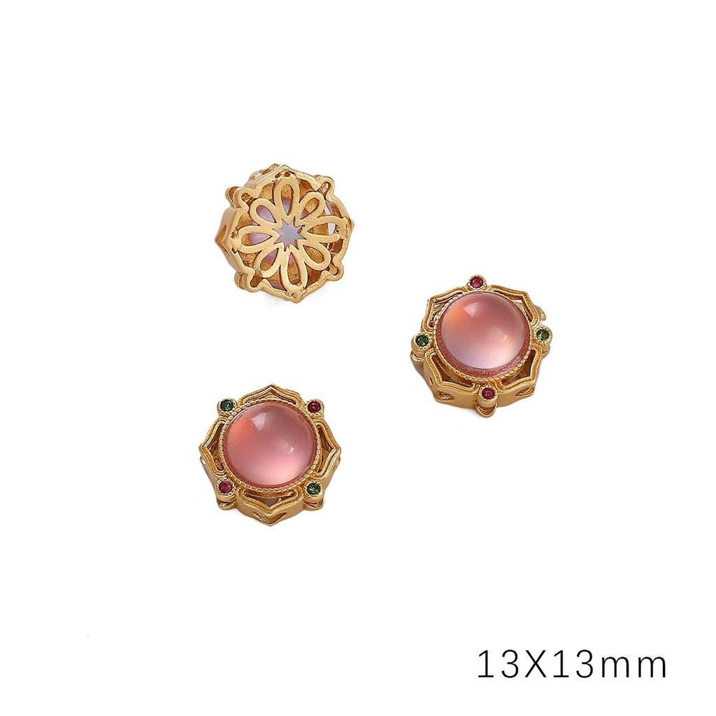 Медный песок, золото, полая перегородка, бусина для изготовления ювелирных изделий своими руками, аксессуары для рукоделия