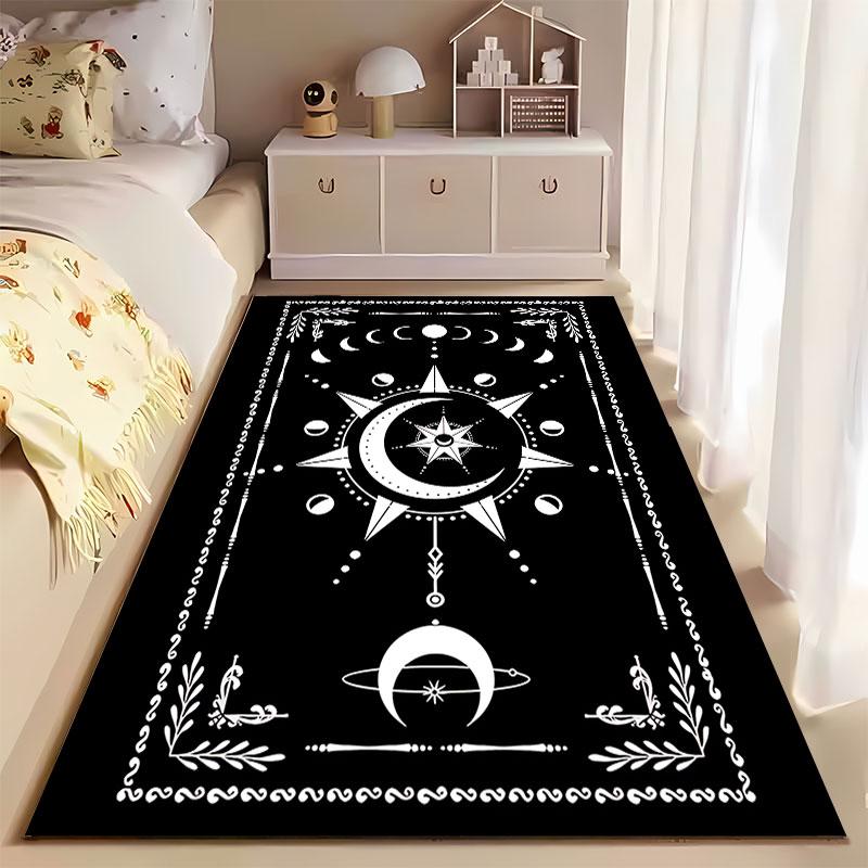 Celestial Moon and Star Pattern suitable as a non-slip mat for the living room or bedroom sofa
