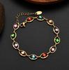 JewelryTop Изысканные браслеты из 18-каратного золота медных оттенков для очаровательной леди, женщин, свадебной вечеринки, подарки 18+5 см оригинал