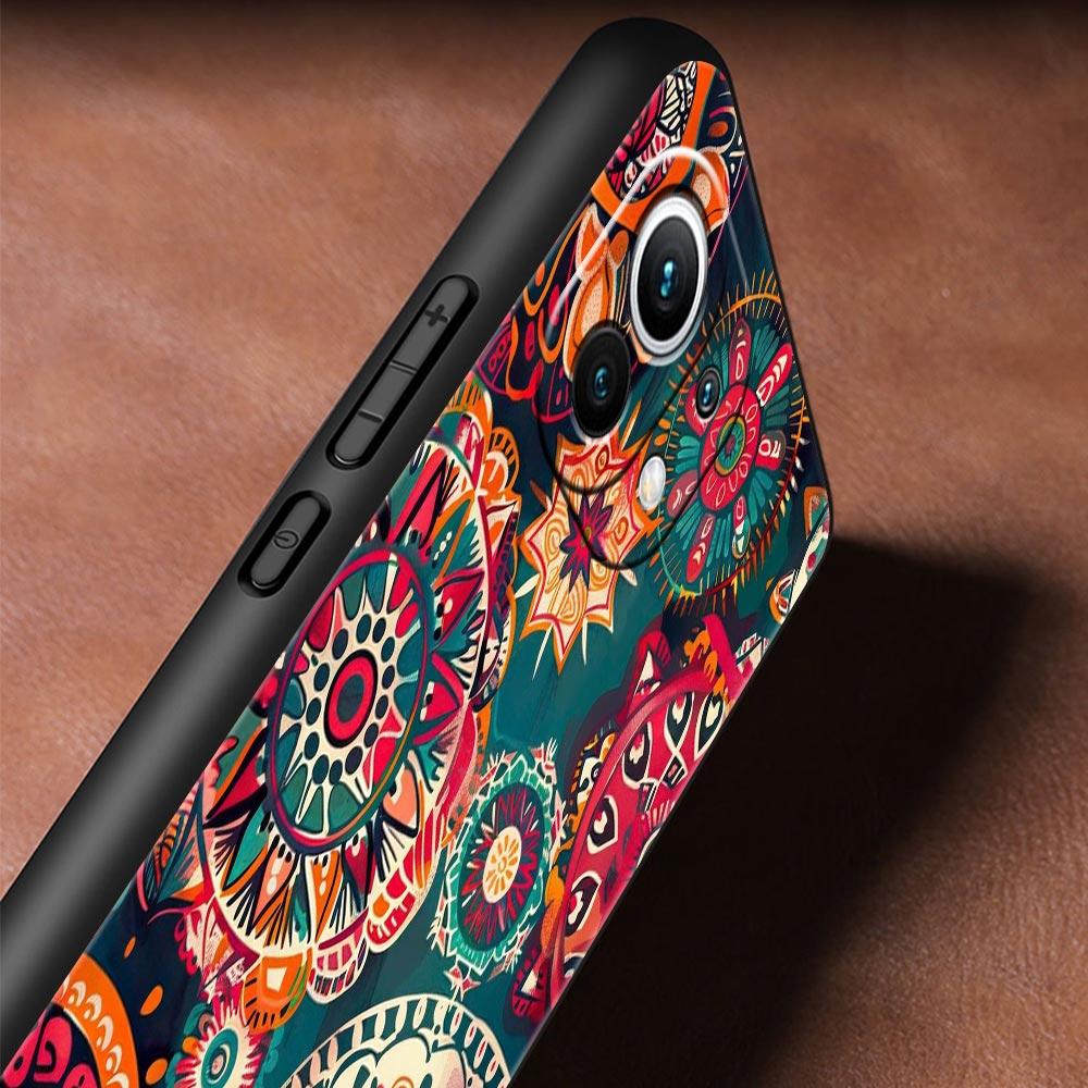 Чехол-бампер с индийским узором мандала для Xiaomi Mi 17 Pro Max 15 14 13 12 11 Ultra 15T 14T 13T 12T 11T Pro Lite из мягкого ТПУ