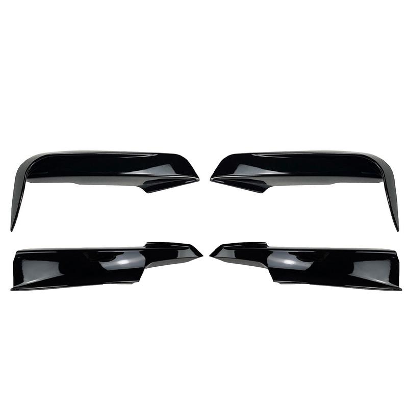 For BMW F30 F31 M Sport 2012- Front Bumper Lip Splitter Canards Spoiler 1Pair Car Fog Lamp Eyebrow Frame Cover Grille
