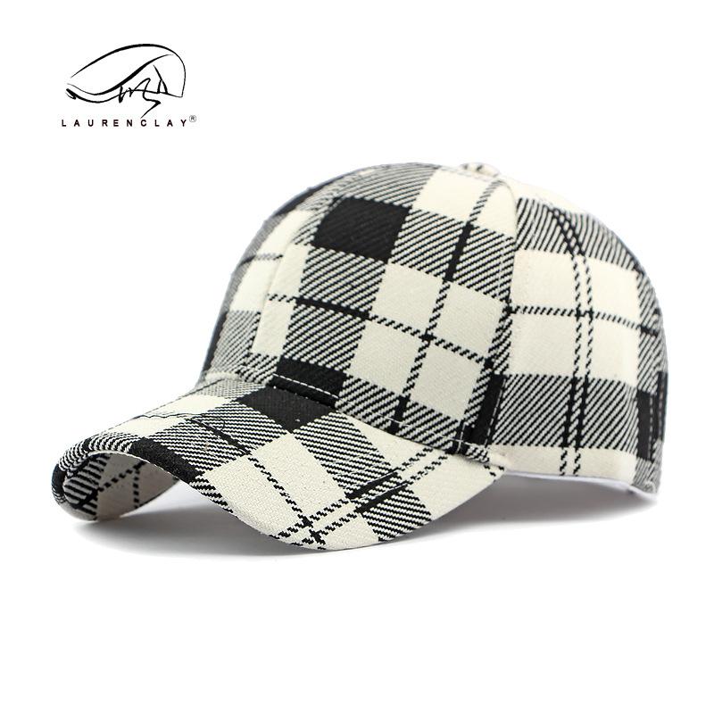 Весенне-осенняя новая модная кепка женская классическая клетчатая бейсболка с жестким верхом мужская повседневная трендовая