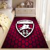 Clermont Foot Logo Pattern Rug suitable as a non-slip mat for the living room or bedroom sofa