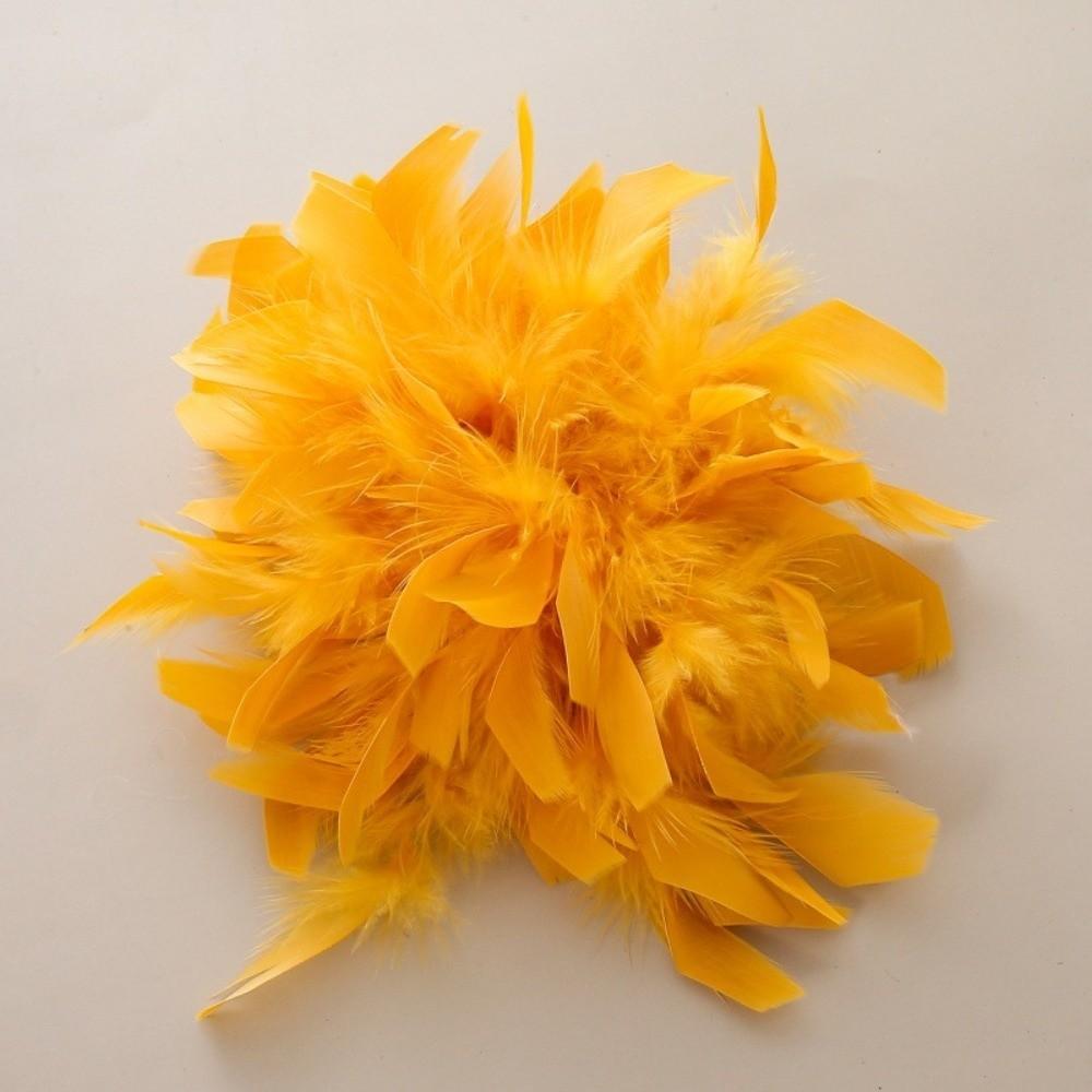 Faux Feather Fabric Corsage Large Lapel Pin Chic 16cm Flower Brooch Mother's Day