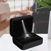 Velvet LED Ring Jewelry Box Solid Color Jewelry Organizer Box Valentine's Day