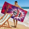 Name Custom Toronto FC Print Beach Towel, Large Soft Quick Dry Towel for Beach Camping Swimming