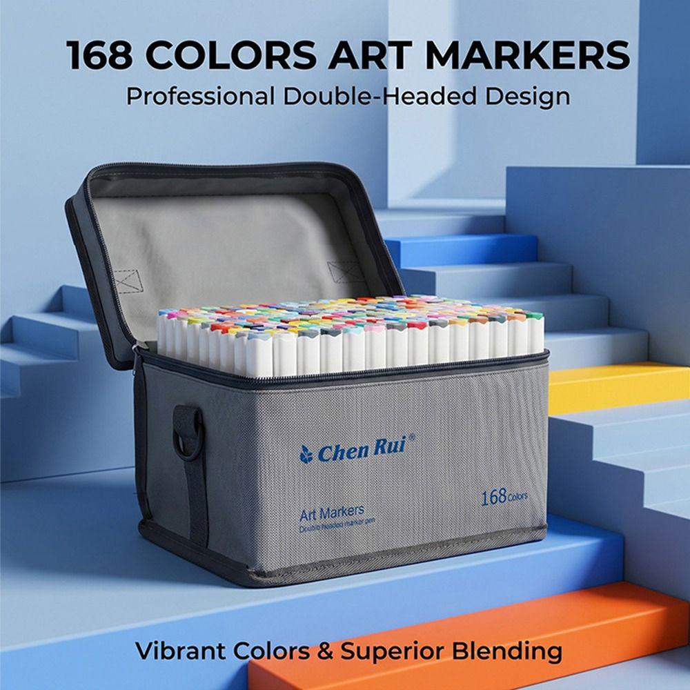 48/60Pcs Alcohol Ink Alcohol Markers Dual Tip Art Marker Set Portable Drawing Markers Drawing
