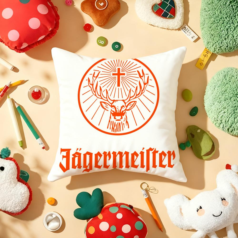 J-Jager-M-Meisters-S Наволочка Плюшевая Ткань Мягкая Двусторонняя Печать Диван Теплая Зимняя Домашний Подарок Чехол для Подушки