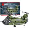 1451 шт. CH-47 Chinook Транспортный самолет Конструктор Военный Вооруженный Вертолет Истребитель Модель Кирпичики Детские Игрушки Подарки на Праздник
