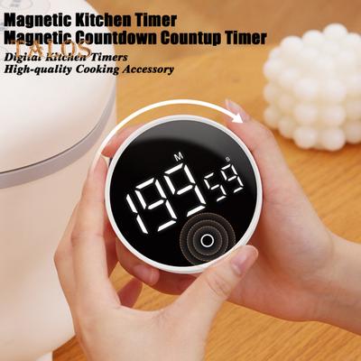Магнитный кухонный таймер с большим светодиодным дисплеем, обратный отсчет времени, таймер для приготовления пищи, выпечки, обучающий, регулируемый, легко читаемый таймер