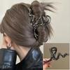 Y2K Geometric Hair Claw Clip Vintage Alloy Shark Clip Fashion Gripper  Women Girl Hair Accessory
