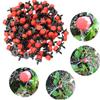 50/100pcs Adjustable Irrigation Garden 1/4'' Emitter Dripper Micro Drip Irrigation Sprinklers for Watering System