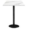 60 X 60 Cm High Table - Rome Model, White Marble