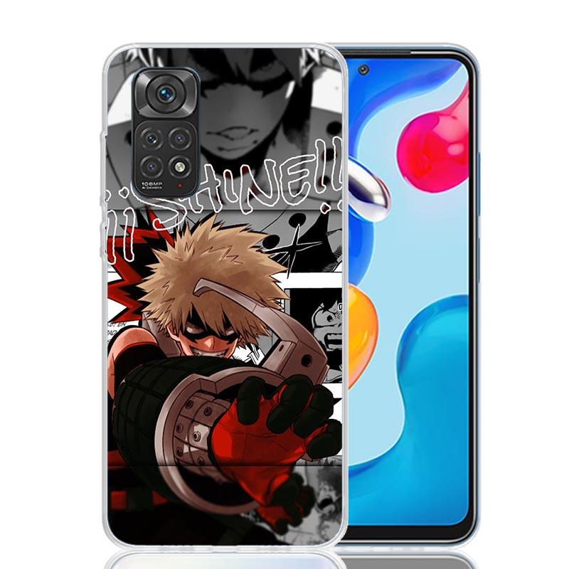 My Hero MHA Bakugou Katsuki Phone Case For Xiaomi Redmi Note 15 14 13 12S 12 Pro Plus 11S 11E 11 11T 10S 10 Art Soft Pattern Cov