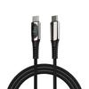 Type C Cable LED Power Display PD 60W 140W 5A Fast Charging Cable for Mobile Phone Data Transmission 480Mbps