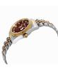 Mathey-Tissot Rolly III Двухцветные женские кварцевые часы с коричневым циферблатом из нержавеющей стали D810BM