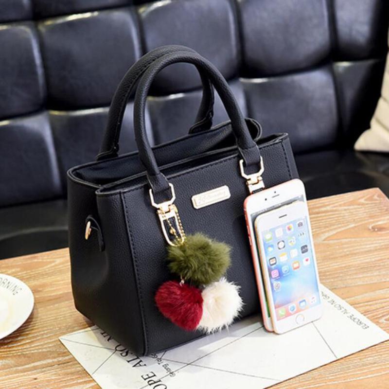 Женщины Hairball украшения сумки на молнии средней сумки Hotsale леди партии кошелек