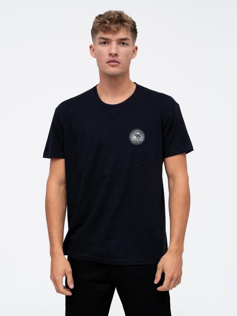 MyStars Space Travel Men's Black Short Sleeve T-Shirt 2XL