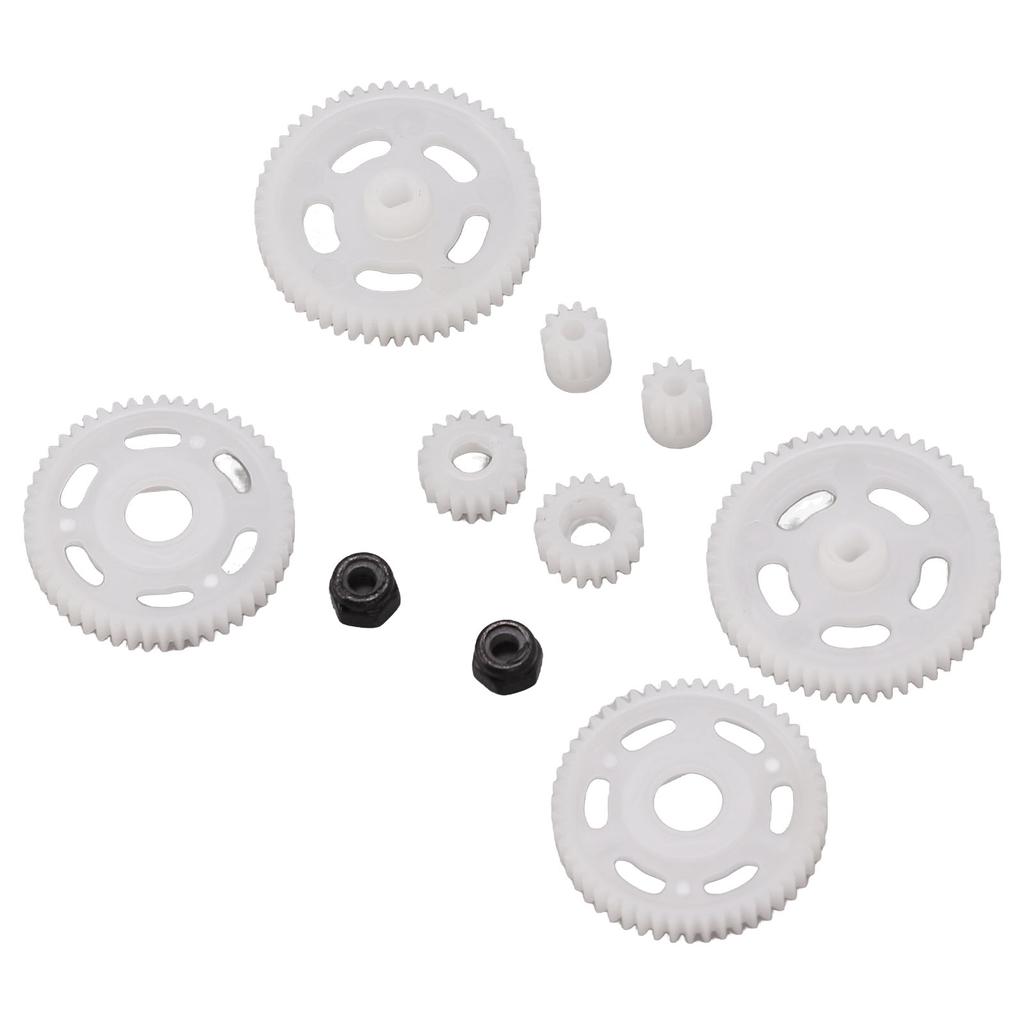 Комплект шестерен для радиоуправляемого двигателя, белый, легкий, для модели автомобиля с дистанционным управлением Axial SCX24 124