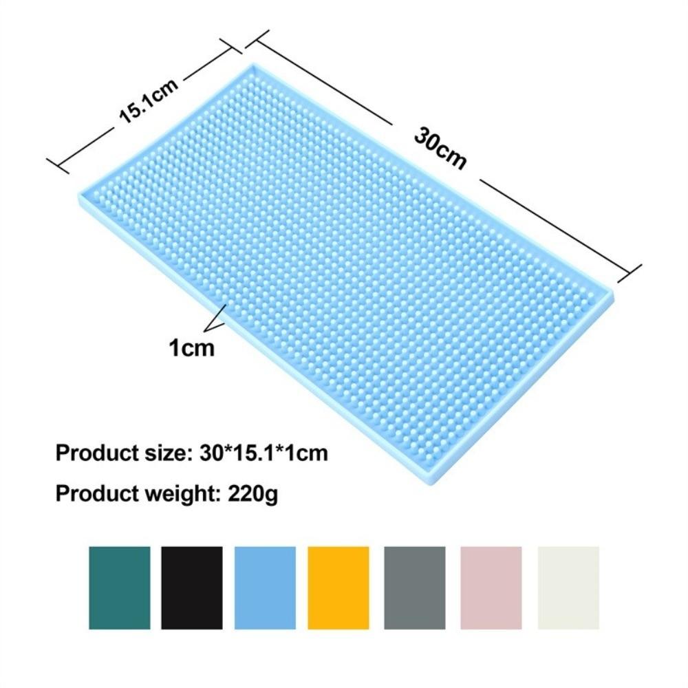 Non-Slip Base Silicone Bar Mat Silicone Coffee Spill Mat Stylish Countertop Bar Mat For Bars