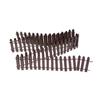 100*5Cm Miniature Fairy Garden Wood Fence Doll House Diy Accessories Decor