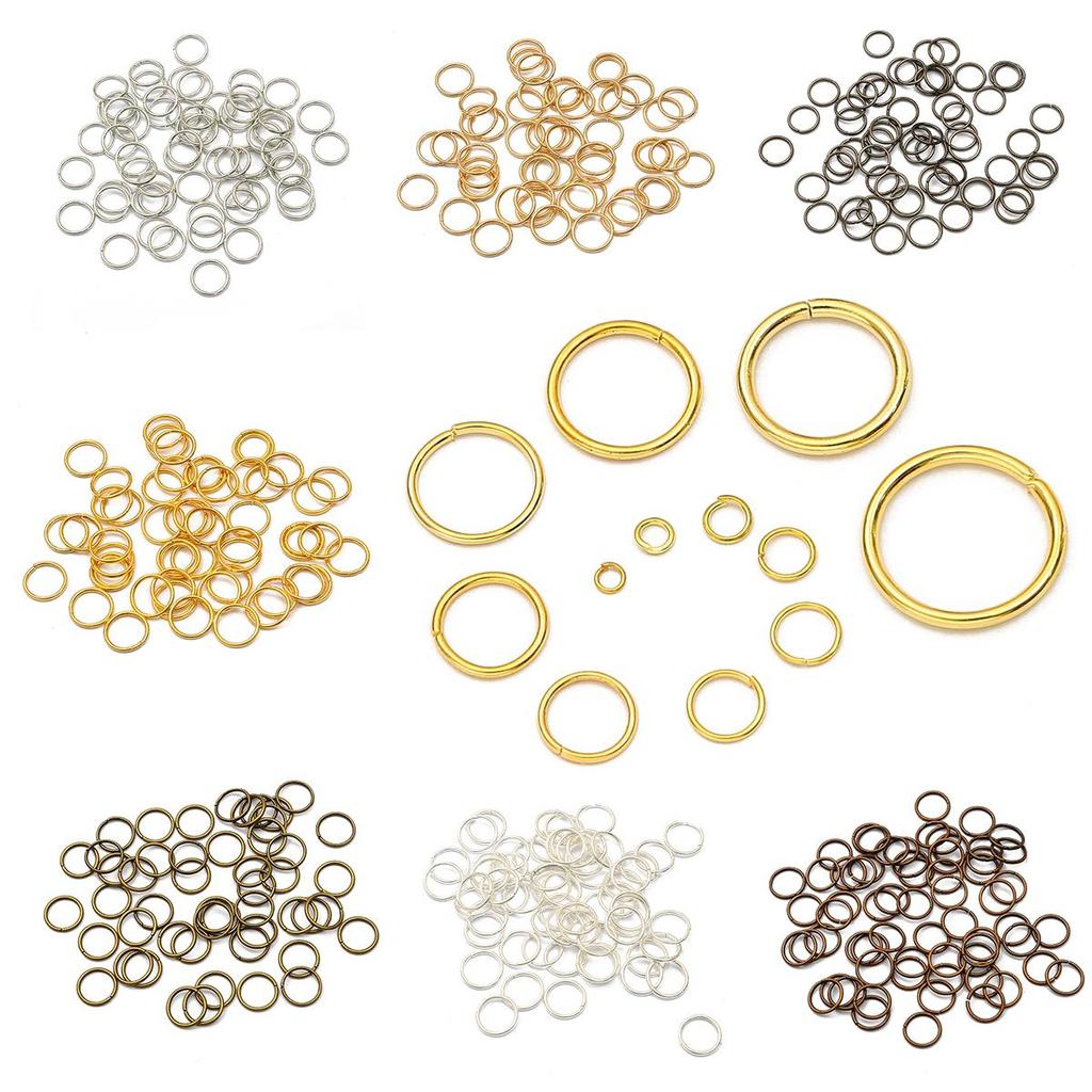 50-500 шт., размер 3-20 мм, переходные кольца, серебряные разъемные кольца, разъемы для поиска ювелирных изделий своими руками, аксессуары для изготовления аксессуаров
