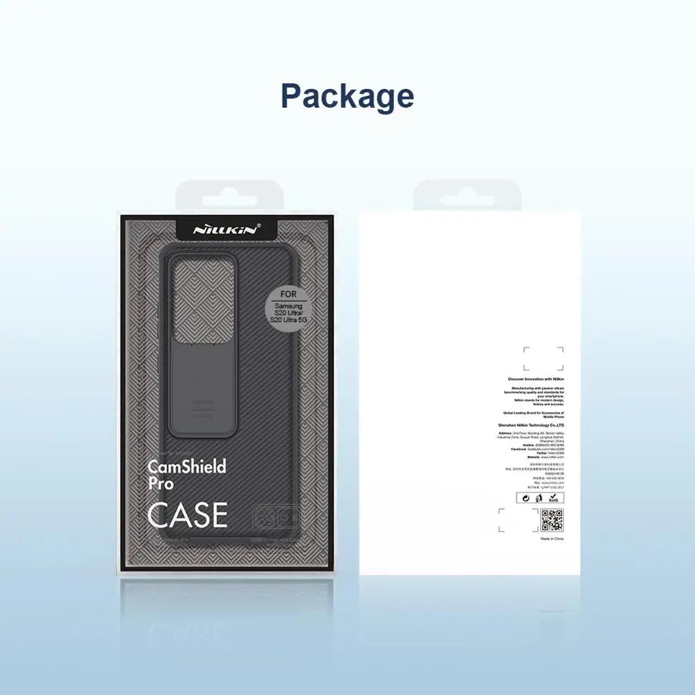 NILLKIN для Samsung Galaxy S21 S20/S21 Ultra/Plus S20 FE A51 A71 Note 20 Ultra Чехол, Защита объектива камеры, Сдвижная защитная крышка