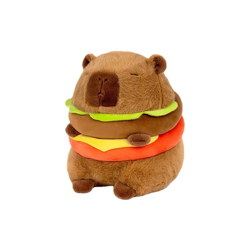 Гамбургская Капибара, плюшевая игрушка, пушистая плюшевая кукла Kawaii, имитация капибары, аниме, милые мягкие игрушки, мягкий плюшевый подарок, детские игрушки