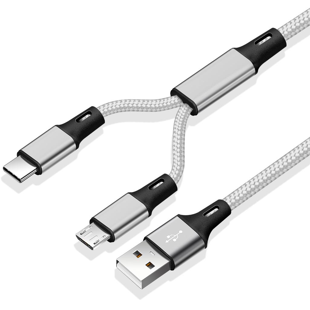 2 в 1 Micro USB кабели USB типа C кабель провод отдельный шнур линия для Android телефон Samsung