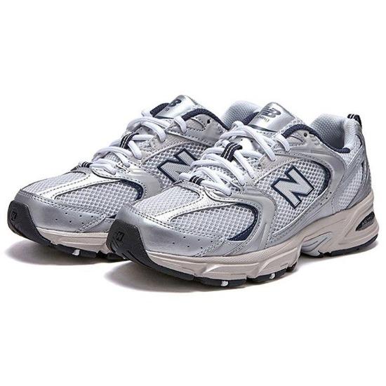 New Balance Кроссовки унисекс 530 Steel Grey Silver White Navy MR530KA