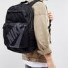 Nike Large Logo Casual Zipper Backpack Unisex Backpacks Black BA5381-010