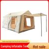 12m² Inflatable Tent: Rainproof Oxford Cloth, Camping-Ready, Thickened for Autumn Overnight Use