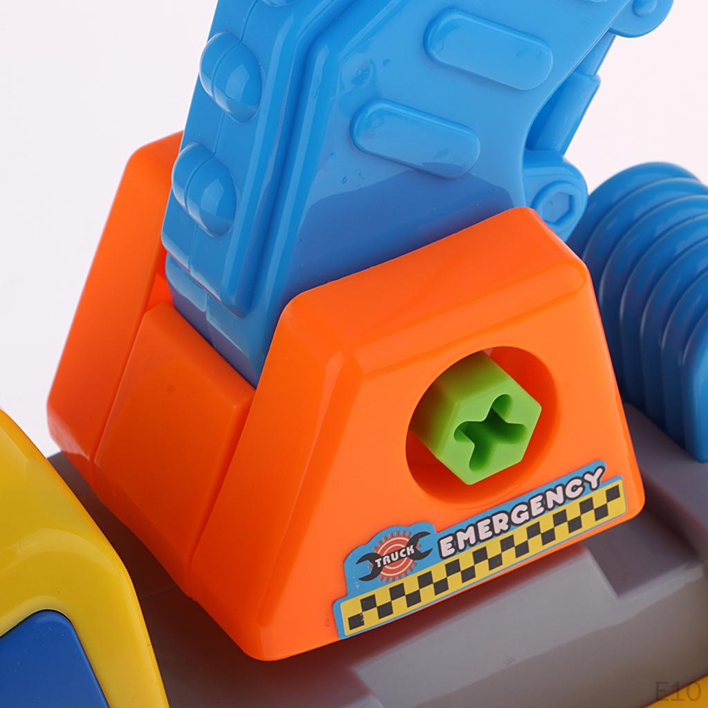 Assembly Plastic Car Simulation Truck Blocks Kit Educational Toys