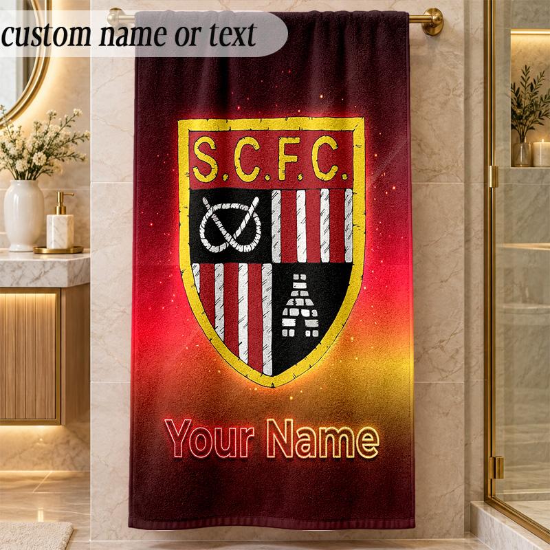 Beach TowelStoke City FC Custom Name Text Personalized Soft Towel for Beach Pool Indoor Home Decor Gift